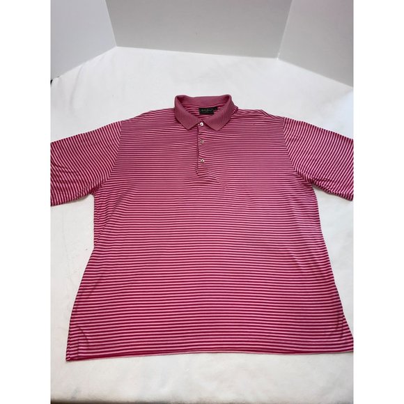 Bobby Jones Golf Polo Pink Striped Size XL - Picture 2 of 7